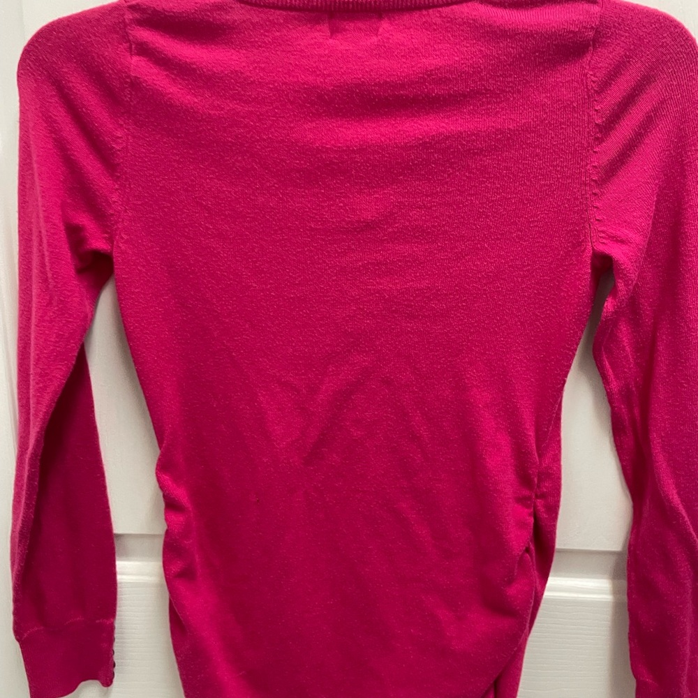 Motherhood Fuchsia Long Sleeve Top - Picture 3 of 3